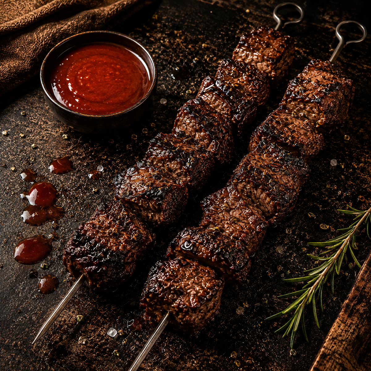 Beachhead hot sauce served with food