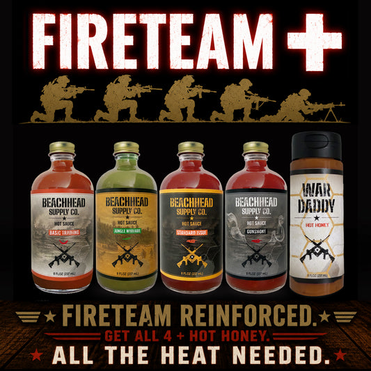 FIRETEAM + (All 4 flavors + Hot Honey)